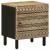 Noptiere, 2 buc., negru, 40x33,5x46 cm, lemn masiv mango brut GartenMobel Dekor
