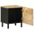 Noptiere, 2 buc., negru, 40x33,5x46 cm, lemn masiv mango brut GartenMobel Dekor