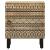Noptiere, 2 buc., negru, 40x33,5x46 cm, lemn masiv mango brut GartenMobel Dekor