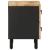 Noptiere, 2 buc., negru, 40x33,5x46 cm, lemn masiv mango brut GartenMobel Dekor