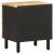Noptiere, 2 buc., negru, 40x33,5x46 cm, lemn masiv mango brut GartenMobel Dekor