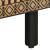 Dulap TV, negru, 80x33,5x46 cm, lemn masiv de mango brut GartenMobel Dekor