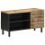 Dulap TV, negru, 80x33,5x46 cm, lemn masiv de mango brut GartenMobel Dekor