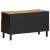 Dulap TV, negru, 80x33,5x46 cm, lemn masiv de mango brut GartenMobel Dekor