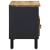 Dulap TV, negru, 80x33,5x46 cm, lemn masiv de mango brut GartenMobel Dekor