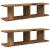 Rafturi de perete 2 buc. lemn vechi 75x18x20 cm, lemn prelucrat GartenMobel Dekor