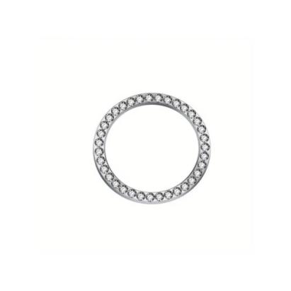 Ornament argintiu universal pentru buton start-stop, cu cristale stralucitoare Cod: JS-21 Automotive TrustedCars