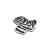 Ornament metalic "DAKAR" 5.5cmx5cm Cod: JS-20 Automotive TrustedCars