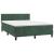 Pat box spring cu saltea, verde închis, 140x190 cm, catifea GartenMobel Dekor