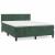 Pat box spring cu saltea, verde închis, 140x200 cm, catifea GartenMobel Dekor