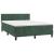 Pat box spring cu saltea, verde închis, 140x200 cm, catifea GartenMobel Dekor