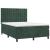 Pat box spring cu saltea, verde închis, 140x190 cm, catifea GartenMobel Dekor