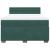 Pat box spring cu saltea, verde închis, 140x190 cm, catifea GartenMobel Dekor