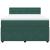 Pat box spring cu saltea, verde închis, 140x200 cm, catifea GartenMobel Dekor