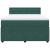 Pat box spring cu saltea, verde închis, 140x200 cm, catifea GartenMobel Dekor