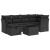 Set canapele de grădină cu perne, 7 piese, negru, poliratan GartenMobel Dekor