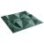 Panouri de perete 12 buc. verde 50x50 cm XPS 3 m² diamant GartenMobel Dekor