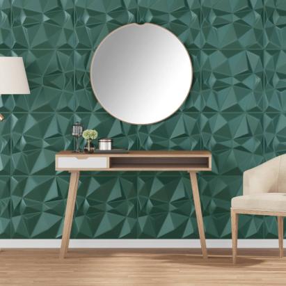 Panouri de perete 12 buc. verde 50x50 cm XPS 3 m² diamant GartenMobel Dekor
