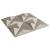 Panouri de perete 12 buc. Beton 50x50 cm XPS 3 m² origami GartenMobel Dekor