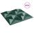Panouri de perete 12 buc. verde 50x50 cm XPS 3 m² origami GartenMobel Dekor