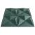 Panouri de perete 12 buc. verde 50x50 cm XPS 3 m² origami GartenMobel Dekor