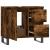 Dulap de baie, stejar afumat, 65x33x60 cm, lemn prelucrat GartenMobel Dekor