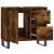 Dulap de baie, stejar afumat, 65x33x60 cm, lemn prelucrat GartenMobel Dekor