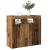 Dulap cu lumini LED, lemn vechi, 80x35x75 cm, lemn prelucrat GartenMobel Dekor