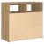 Dulap cu lumini LED stejar artizanal 80x35x75 cm lemn prelucrat GartenMobel Dekor