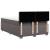 Pat box spring cu saltea, gri, 140x190 cm, piele ecologică GartenMobel Dekor