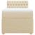 Pat box spring cu saltea, crem, 80x200 cm, textil GartenMobel Dekor