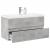 Set mobilier de baie, 2 piese, gri beton, lemn compozit GartenMobel Dekor