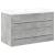 Set mobilier de baie, 2 piese, gri beton, lemn compozit GartenMobel Dekor