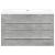 Set mobilier de baie, 2 piese, gri beton, lemn compozit GartenMobel Dekor