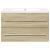 Set mobilier de baie, 2 piese, stejar sonoma, lemn prelucrat GartenMobel Dekor