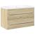 Set mobilier de baie, 2 piese, stejar sonoma, lemn prelucrat GartenMobel Dekor