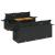 Set canapele de grădină cu perne, 7 piese, negru, poliratan GartenMobel Dekor