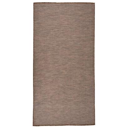 Covor de exterior, maro, 100x200 cm, țesătură plată GartenMobel Dekor