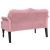 Banchetă cu perne roz, 120,5x65x75 cm, catifea GartenMobel Dekor