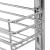 Coș sârmă bucătărie retractabil 3 raft argintiu 47x15,5x55,5 cm GartenMobel Dekor