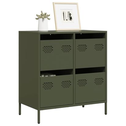 Dulap, verde măsliniu, 68x39x73,5 cm, oțel laminat la rece GartenMobel Dekor