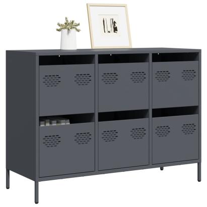 Dulap, antracit, 101,5x39x73,5 cm, oțel laminat la rece GartenMobel Dekor