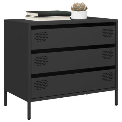 Dulap, negru, 68x39x58,5 cm, oțel laminat la rece GartenMobel Dekor