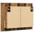 Dulap cu oglindă & LED lemn vechi 60x12x45 cm lemn prelucrat GartenMobel Dekor