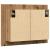 Dulap cu oglindă & LED stejar artizanal 60x12x45 cm lemn GartenMobel Dekor
