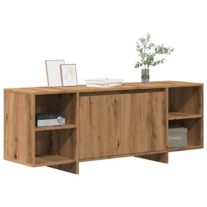 Comodă TV, stejar artizanal, 130x35x50 cm, lemn prelucrat GartenMobel Dekor
