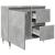 Dulap de baie, gri beton, 65x33x60 cm, lemn prelucrat GartenMobel Dekor