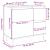 Dulap de baie, gri beton, 65x33x60 cm, lemn prelucrat GartenMobel Dekor