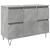 Dulap pentru baie, gri beton, 80x33x60 cm, lemn compozit GartenMobel Dekor