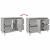 Dulap pentru baie, gri beton, 80x33x60 cm, lemn compozit GartenMobel Dekor